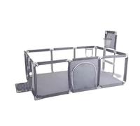 Aire de jeu pour bébé, design unisexe en tissu, sans danger pour les enfants de 0 à 6 ans, Grey 2 Soccer Door Pas de cadeau