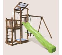 Aire de jeux 2 tours avec toboggan funny