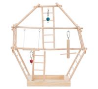Trixie Place de Jeux en Bois avec Échelles pour Perruches et Canaris 44 × 44 × 16 cm