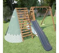 Aire De Jeux Avec Tipi Et Toboggan Apollon Marron TU