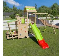 Aire De Jeux Avec Toboggan 2,20 M Zesty Xpression - 12 Enfants Bois TU