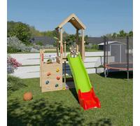 Aire De Jeux Avec Toboggan Agile Xplorer Pour Enfants Bois TU