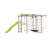 Aire de Jeux - AXI - Boris - Bois de Cèdre FSC - Toboggan 220 cm - 5 Agrès - 3 à 12 ans