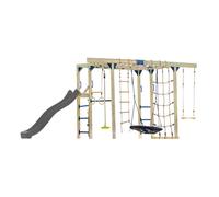 Aire de Jeux - AXI - Boris - Toboggan 220 cm - Bois de Cèdre 100% FSC - 5 Agrès Inclus