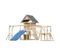 Aire de jeux - AXI - Hunter - Maisonnette XXL - Double toboggan 220 cm - 2 balançoires