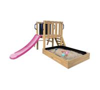 Aire de jeux - AXI - Leah - Bois de pruche - Toboggan 118 cm - Bac à sable inclus