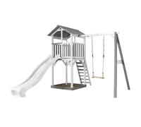 Aire de jeux en bois avec bac à sable, balançoire et toboggan - Beach Tower