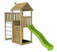 Aire de jeux CLÉMATITE SKYWOOD double plateformes toboggan - bac à sable - bois FSC®