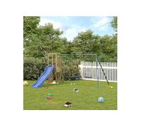 vidaXL Aire de jeux d'extérieur bois de pin imprégné, ensemble de jeu, ensemble de jeu en bois, ensemble de terrain de jeu 3155929