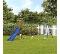 Aire de jeux d extérieur bois de pin imprégné Brun G