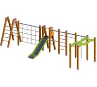 Aire de jeux d'aventure Parcours de motricité Structure d'escalade Aire de jeux Aire de loisirs