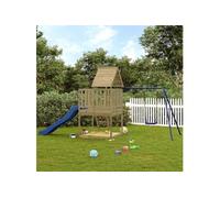 Aire de jeux d'extérieur bois de pin imprégné, ensemble de jeu, ensemble de jeu en bois, ensemble de terrain de jeu 3155938