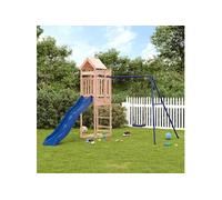 Aire de Jeux d'Extérieur, Ensemble de Jeu avec Escalade et Balançoire, Tour de Jeu pour Enfant Jardin Terrasse, Bois 3156950
