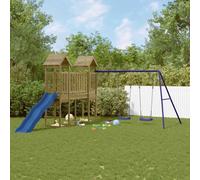 Aire de Jeux d'Extérieur Escalade Balançoire Patio Bois Massif de Douglas vidaXL