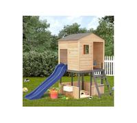 vidaXL Aire de jeux d'extérieur gris foncé bois massif de sapin, aire de jeux, ensemble de jeu en bois, ensemble de terrain 3376142