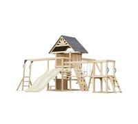 Aire de jeux - double toboggan crème - hunter