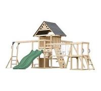 Aire de jeux - Double toboggan vert - Hunter Beige