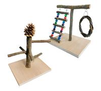Aire De Jeux En Bois À Calopsitte Poteau D'Entraînement Vertical En Bois