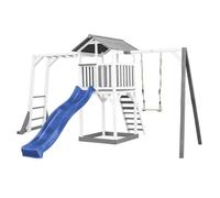 Aire de jeux en bois avec bac à sable, toboggan, cadre d'escalade et balançoire - Beach Tower