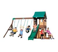 Aire de jeux en bois avec balançoire et toboggan - Lakewood