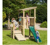 Aire de jeux en bois avec toboggan - Cascade