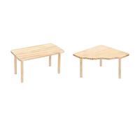 Aire de Jeux en Bois Naturel Non traité pour Petits Animaux, avec Bords sûrs à mâcher pour Hamsters et gerbilles Actifs, Accessoire de Souris Peu encombrant