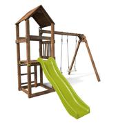 Aire de jeux en bois traité avec balanço