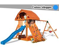 Aire De Jeux Giant Move + Beach - Toboggan Bleu - Fungoo