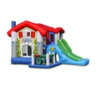 Aire de Jeux Gonflable - HAPPY HOP - La Grande Maison - Toboggan - Piscine à boules - Jeu d'obstacles