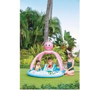 Aire de jeux gonflable - INTEX - Pieuvre - 229 Litres - 2 ans et + - 234 x 183 x 150 cm - Inclus : 2 anneaux gonflables
