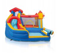 Aire de jeux gonflable KINDI avec toboggan aquatique piscine et panier souffleur