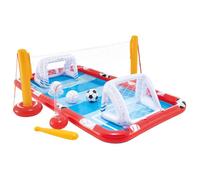 Aire de jeux gonflable Multi-sports - INTEX - toboggan et ball inclus - Rouge/Multicolore