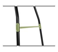 Aire De Jeux Avec Toboggan Et Double Balançoire Pour Jardin Vert/noir TU