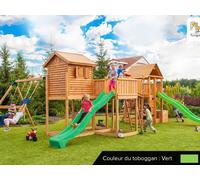 Aire De Jeux Maxi Play Box - Toboggan Vert - Fungoo