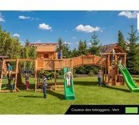 Aire De Jeux Maxi Spider Land - Toboggan Vert - Fungoo