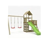 Aire de jeux MAXPLAY 3.2 - Balançoire double, toboggan, Multicolore