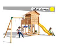 Aire de jeux move my side - toboggan jaune - fungoo