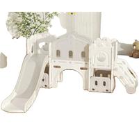 Aire de jeux pour bébés, structure de jeu sûre, design en plastique durable, GD02-GRAIS-BLANCS