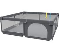 Aire de jeux pour enfants, design de tissu polyvalent, plusieurs options de taille, gris foncé120180
