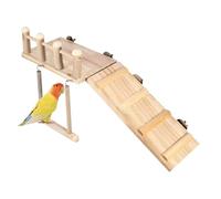 Aire De Jeux pour Oiseaux | Perchoir pour Perruches | Perchoir d'exercice et d'Entraînement en Bois pour Les Perroquets Ara, Calopsitte, Perruche avec Balançoire, Échelle et