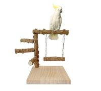 Aire de Jeux pour Oiseaux, Support de Jeu pour Oiseaux, iseaux Playstand, Perroquet Oiseau Perch, Support de Perroquet, Jouet Perroquet en Bois pour Calopsittes, Conures, Perruches, Pinsons