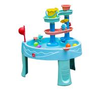 Aire de jeux - Step2 - Double Spin & Showers Table - 22 accessoires - Plastique - 71x71x82,5 cm