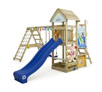 Disney Mickey et Ses Amis Story Aire de Jeux de Wickey - Structure d'escalade, Tour d'escalade, Jeux de Jardin pour Enfants - Aire de Jeux extérieure en Bois avec bac à Sable