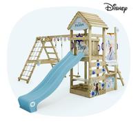 Aire de jeux WICKEY Disney Story La Reine des Neiges - toboggan 220 cm, double balançoire & mur d’escalade- garantie 10 ans*