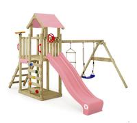 Aire de jeux Wickey Multiflyer Light avec balançoire et toboggan roze pastel