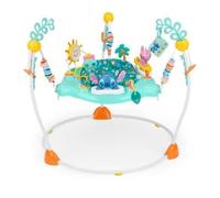 Bright Starts Jumperoo Bébé Sauteur d'Activités Disney Stitch Little Ohana, Jouets Interactifs, Lumières et Musiques avec Stitch, Angel et Scrump, 6-12 Mois (Bleu)