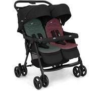 Aire Twin-Poussette Double Côte À Côte Naissance À 15 Kg-Dossiers Inclinables-Capotes Upf 50+,Pliage Facile-Habillage Pluie Inclus
