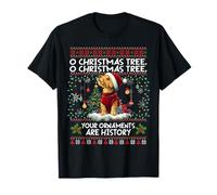 Airedale Terrier Christmas Tree Decorations Dog Lover Xmas T-Shirt