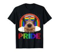 Airedale Terrier Dog LGBT Rainbow Gay Lesbian LGBTQ Pride T-Shirt