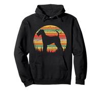 Airedale Terrier Dog Retro Vintage 70s Silhouette Dog Lovers Sweat à Capuche
